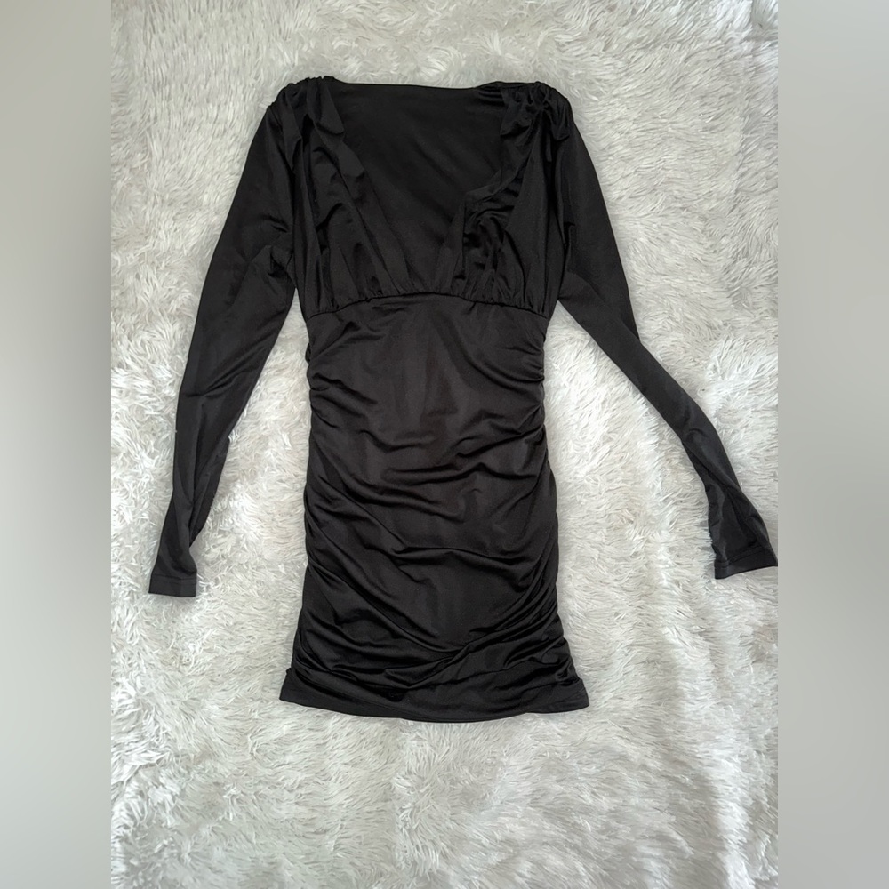 Black mini dress